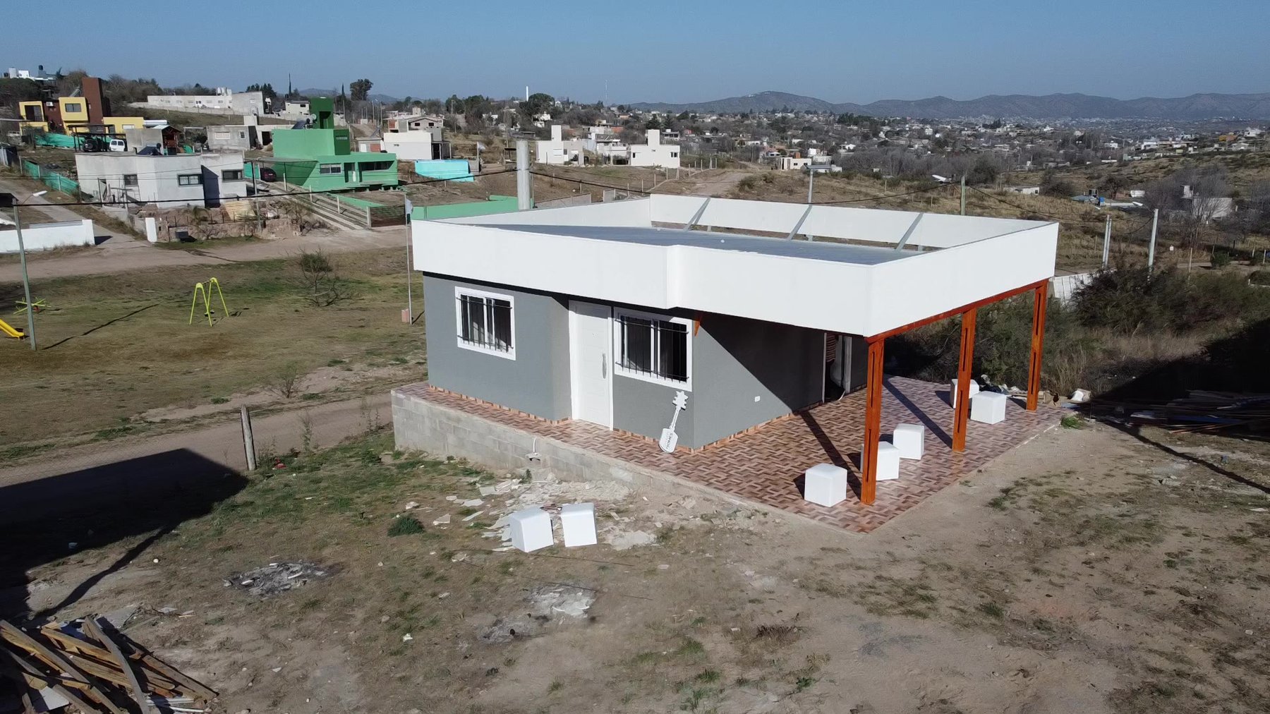 Vista aérea de vivienda Clásica entregada